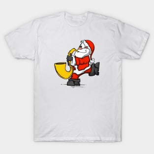 Saxophone santa T-Shirt